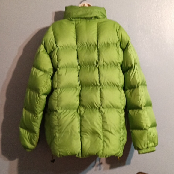 Polo sport Ralph Lauren women's vintage lime green hooded puffer coat size XL - Picture 16 of 17